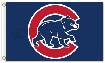Wholesale custom cheap MLB Chicago Cubs 3'x5' polyester flag bears
