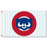 Großhandelsgewohnheit preiswerte mlb chicago Junge 3'x5 Polyester-cubbies