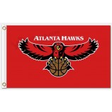 Wholesale custom cheap NBA Atlanta Hawks 3'x5' polyester flags with high quality