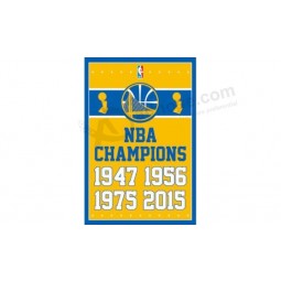 NBA Golden State Warriors 3' x 5' Polyester Flag Champions Vertical Banner for custom sale with your logo