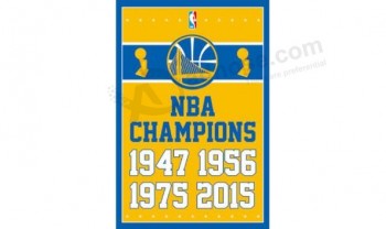 NBA Golden State Warriors 3' x 5' Polyester Flag Champions Vertical Banner for custom sale with your logo