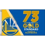 Golden State Warriors 3' x 5' Polyester Flag number 73 for Wholesale personalized garden flags 