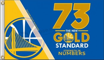 Golden State Warriors 3' x 5' Polyester Flag number 73 for Wholesale personalized garden flags 