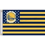 Großhandel benutzerdefinierte hoch-Ende golden State Warriors 3 'x 5' Polyester Flagge mit uns Sternen und Streifen