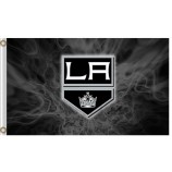 Großhandel benutzerdefinierte hoch-Ende nhl Los Angeles Könige 3'x5'polyester Flagge Rauch Typ