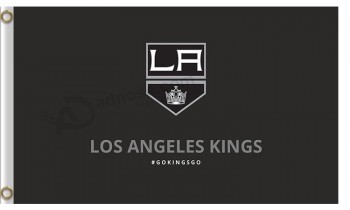 Wholesale custom high-end NHL Los Angeles Kings 3'x5'polyester flags go kings go