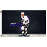 Wholesale custom high-end NHL Los Angeles Kings 3'x5'polyester flags Wayne Gretzky
