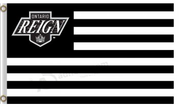 批发定制高-结束nhl los angeles国王3'x5'polyester flag regin条纹