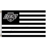 도매 주문 최고-End nhl los angeles 킹스 3'x5'polyester 플래그 regin 줄무늬