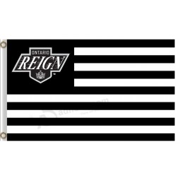 Wholesale custom high-end NHL Los Angeles Kings 3'x5'polyester flags regin stripes