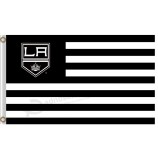 Großhandel benutzerdefinierte hoch-Ende NHL Los Angeles Könige 3'x5'Polyester Flaggen Streifen