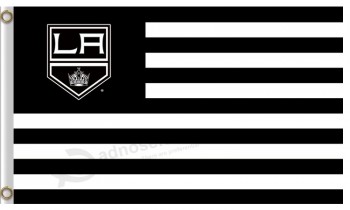 Großhandel benutzerdefinierte hoch-Ende NHL Los Angeles Könige 3'x5'Polyester Flaggen Streifen