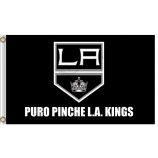 Wholesale custom high-end NHL Los Angeles Kings 3'x5'polyester flags puro pinche LA kings
