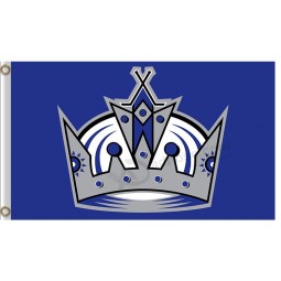 NHL Los Angeles Könige 3'x5'Polyester Flaggen Krone mit blauem Hintergrund