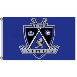 NHL Los Angeles Könige 3'x5'Polyester Flaggen Cross Hockey Aufkleber