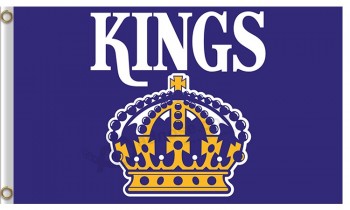 Nhl 로스 앤젤레스 왕 3'x5'polyester 플래그 킹스 왕관
