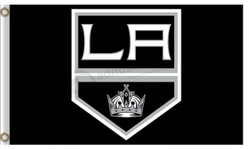 NHL Los Angeles Könige 3'x5'Polyester Flaggen schwarz