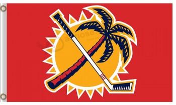 Nhl florida panteras 3'x5'polyester flags hockey sticker