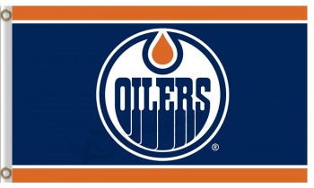 NHL Edmonton Oilers 3'x5'polyester flags lines up and down