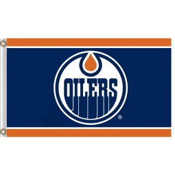 Nhl edmonton oilers 3'x5'poliestere bandiere linee su e giù