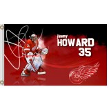 NHL Detroit Red Wings 3'x5'polyester flags Jimmy Howard
