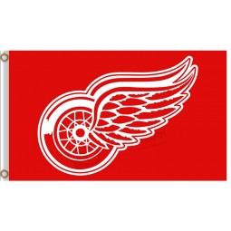 NHL Detroit Red Wings 3'x5'polyester flags logo with white edge