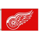 Nhl detroit rote Flügel 3'x5'polyester kennzeichnet großes Logo