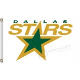 Nhl dallas Sterne 3'x5'polyester Markierungsfahnen weiße Fahne