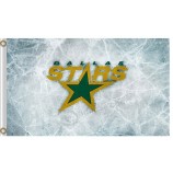 Nhl 달라스 별 3'x5'polyester 플래그 얼음 배경