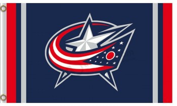 NHL Columbus Blue Jackets 3'x5'polyester flags column lines with your logo