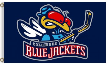 NHL Columbus Blue Jackets 3'x5'polyester flags jackets with your logo