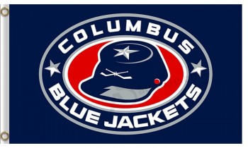 Nhl 콜럼버스 블루 재킷 3 x 5 '폴 리 에스테 르 플래그 모자