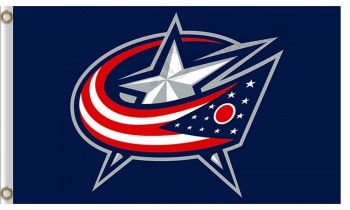 NHL Columbus blaue Jacken 3'x5'Polyester Flags Stern-Logo