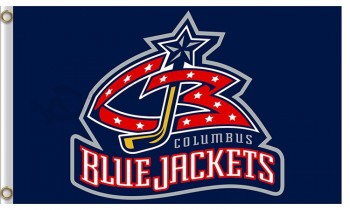 Nhl columbus blue jacket 3'x5'polyester flags
