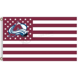 NHL Colorado Avalanche 3'x5'polyester flags stars and stripes with your logo
