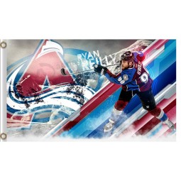 NHL Colorado Avalanche 3'x5'polyester flags Ryan O'reilly with your logo