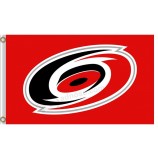 Großhandel benutzerdefinierte hoch-End nhl carolina hurricanes 3'x5'polyester fahnen logo mit weißer kante