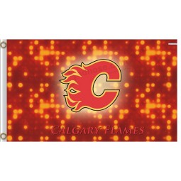 Großhandel benutzerdefinierte hoch-Ende nhl Calgary flames 3'x5 'Polyesterflaggen spezielles Design