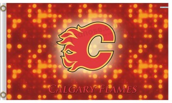 Großhandel benutzerdefinierte hoch-Ende nhl Calgary flames 3'x5 'Polyesterflaggen spezielles Design