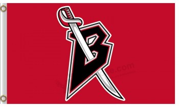 定制便宜的nhl buffalo军刀3'x5'聚酯旗帜资本b与军刀