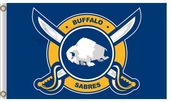 Custom cheap NHL Buffalo Sabres 3'x5' polyester flags big knives