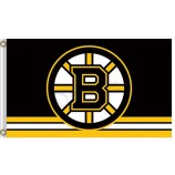 Benutzerdefinierte hoch-End nhl boston bruins 3'x5 'polyester fahnen logo über streifen