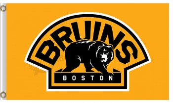 カスタムハイ-終了nhlボストンbruins 3'x5 'ポリエステルフラグ