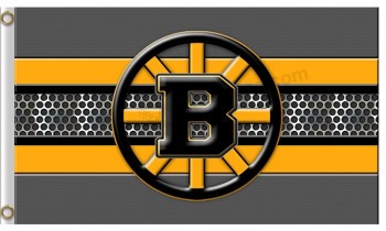 定制高-结束nhl boston bruins 3'x5'聚酯旗帜b新设计