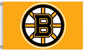 맞춤형 높이-끝 nhl 보스톤 bruins 3'x5 '폴리 에스테 깃발 로고 b