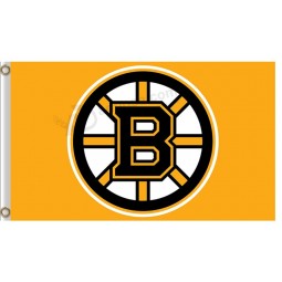 Alto personalizzato-End nhl boston bruins 3'x5 'bandiere poliestere logo b