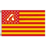 Custom high-end NHL Atlanta Thrashers 3'x5' polyester flags stars and stripes