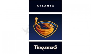 Wholesale custom high-end NHL Atlanta Thrashers 3'x5' polyester flags vertical