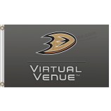 Großhandel benutzerdefinierte hoch-End nhl anaheim ducks 3'x5 'Polyester Flaggen virtuellen Veranstaltungsort