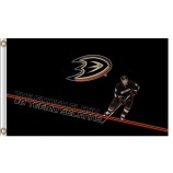 Großhandel benutzerdefinierte hoch-End nhl anaheim ducks 3'x5 'polyester fahnen # 8 teemu selanne